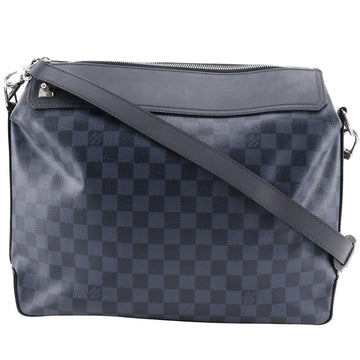 LOUIS VUITTON Shoulder Bag N41348 Damier Cobalt Black / navy Messenger Greenwich mens Used