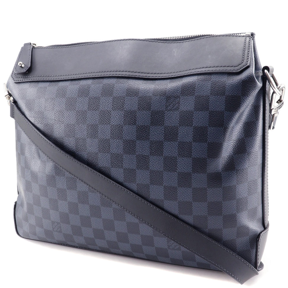 LOUIS VUITTON Shoulder Bag N41348 Damier Cobalt Black / navy Messenger Greenwich mens Used