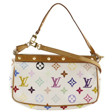 LOUIS VUITTON Pouch M92649 Monogram multicolor White Accessory pouch Pochette Accessoar Women Used