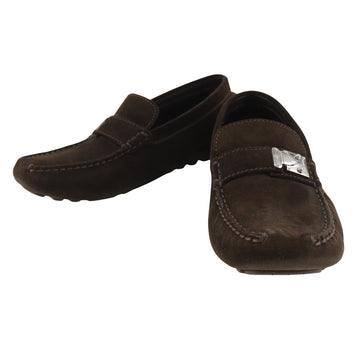 LOUIS VUITTON loafers Suede Brown Driving shoes unisex(Unisex) 6 Used