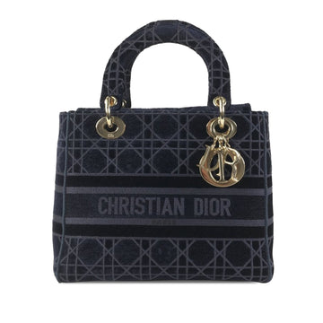Dior Lady D-Lite Medium Blue Velvet
