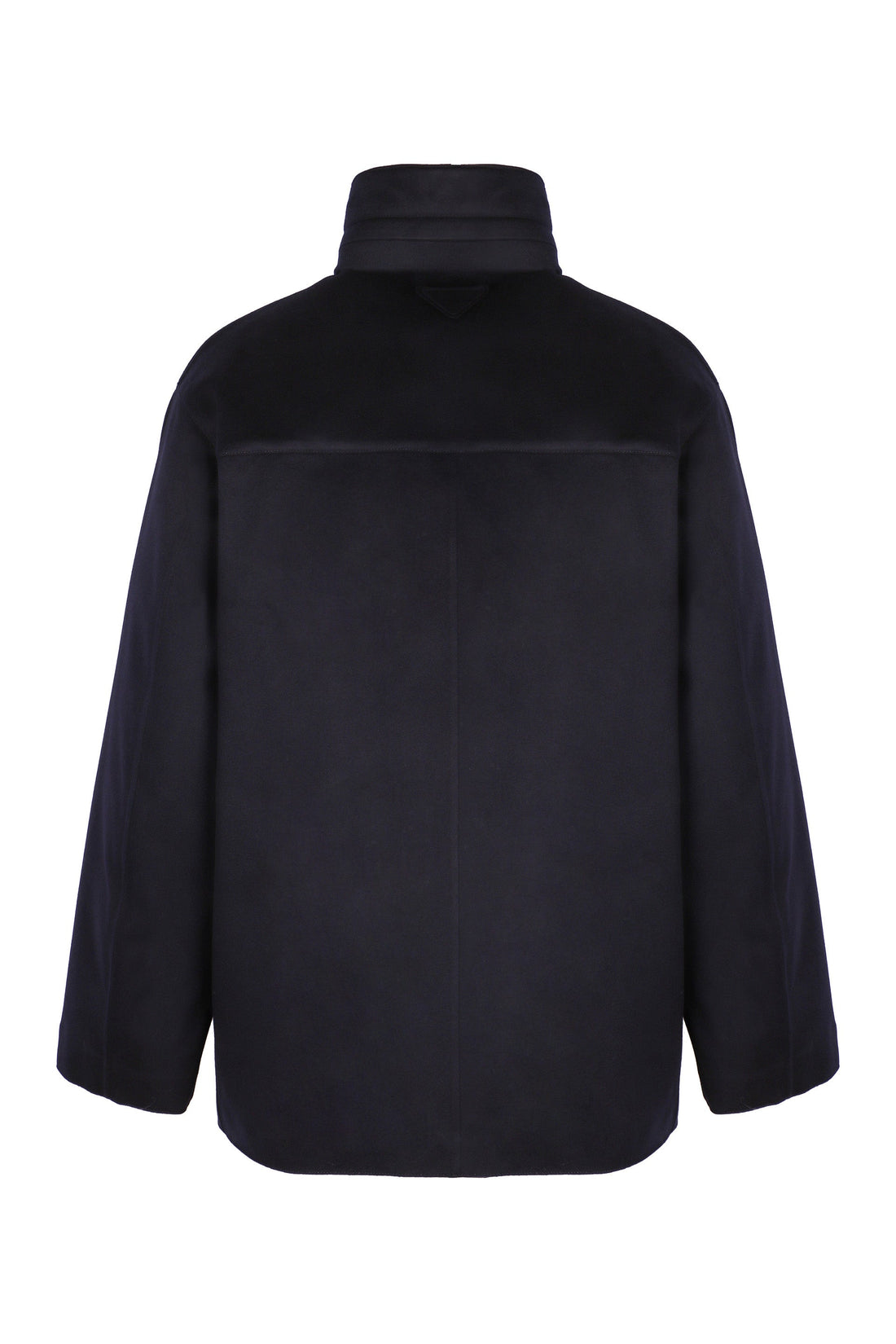 PRADA Men's Cashmere Padded Jacket with Stand-Up Collar