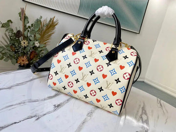 SO - New Fashion Women's Bags LUV Speedy Bandoulière Nicolas Ghesquière Game On Monogram A052