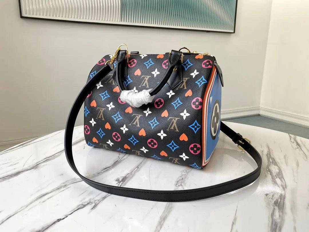 SO - New Fashion Women's Bags LUV Speedy Bandoulière Nicolas Ghesquière Game On Monogram A053