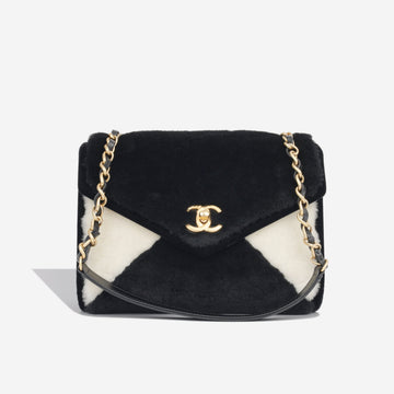Small Envelope Flap Bag - Shearling