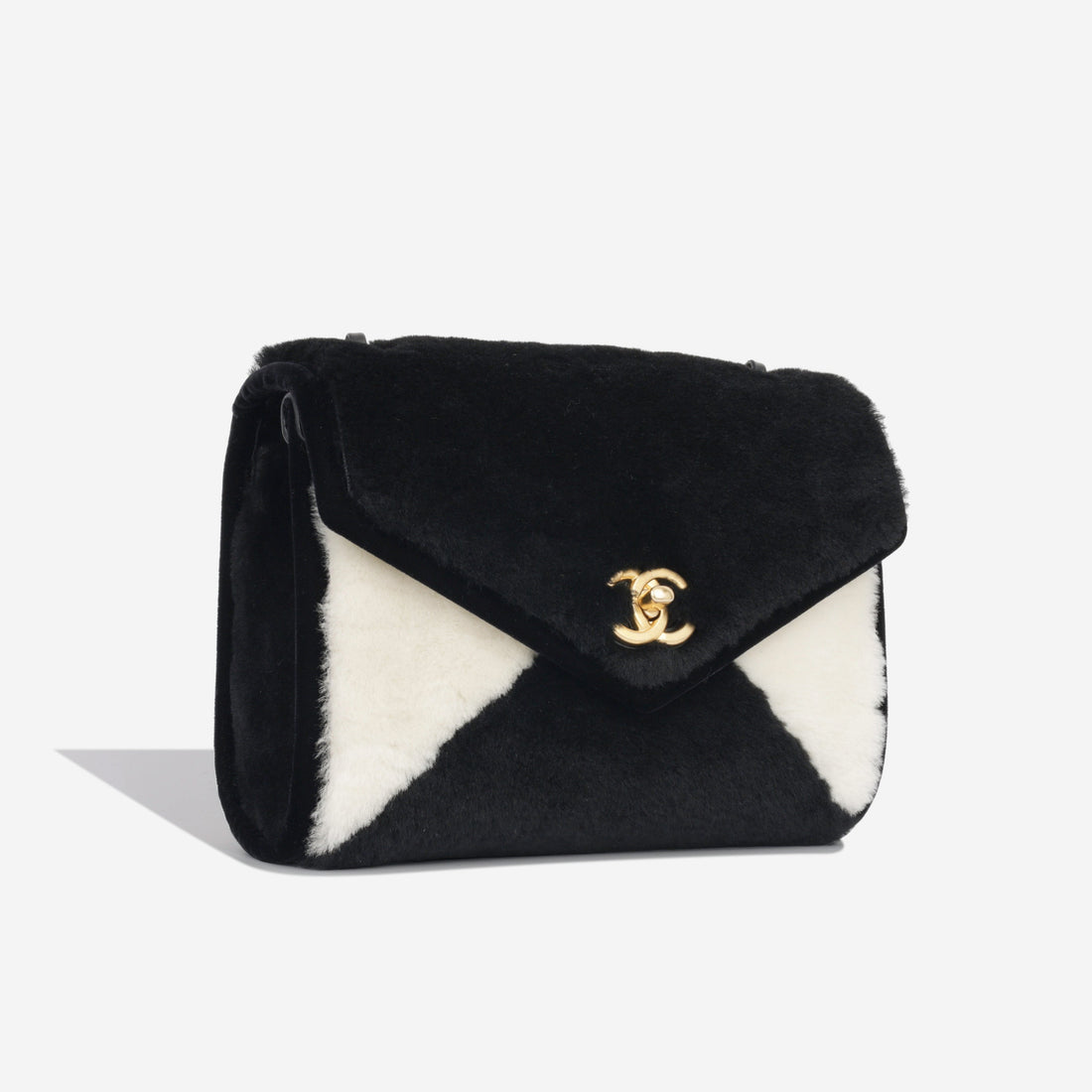 Small Envelope Flap Bag - Shearling