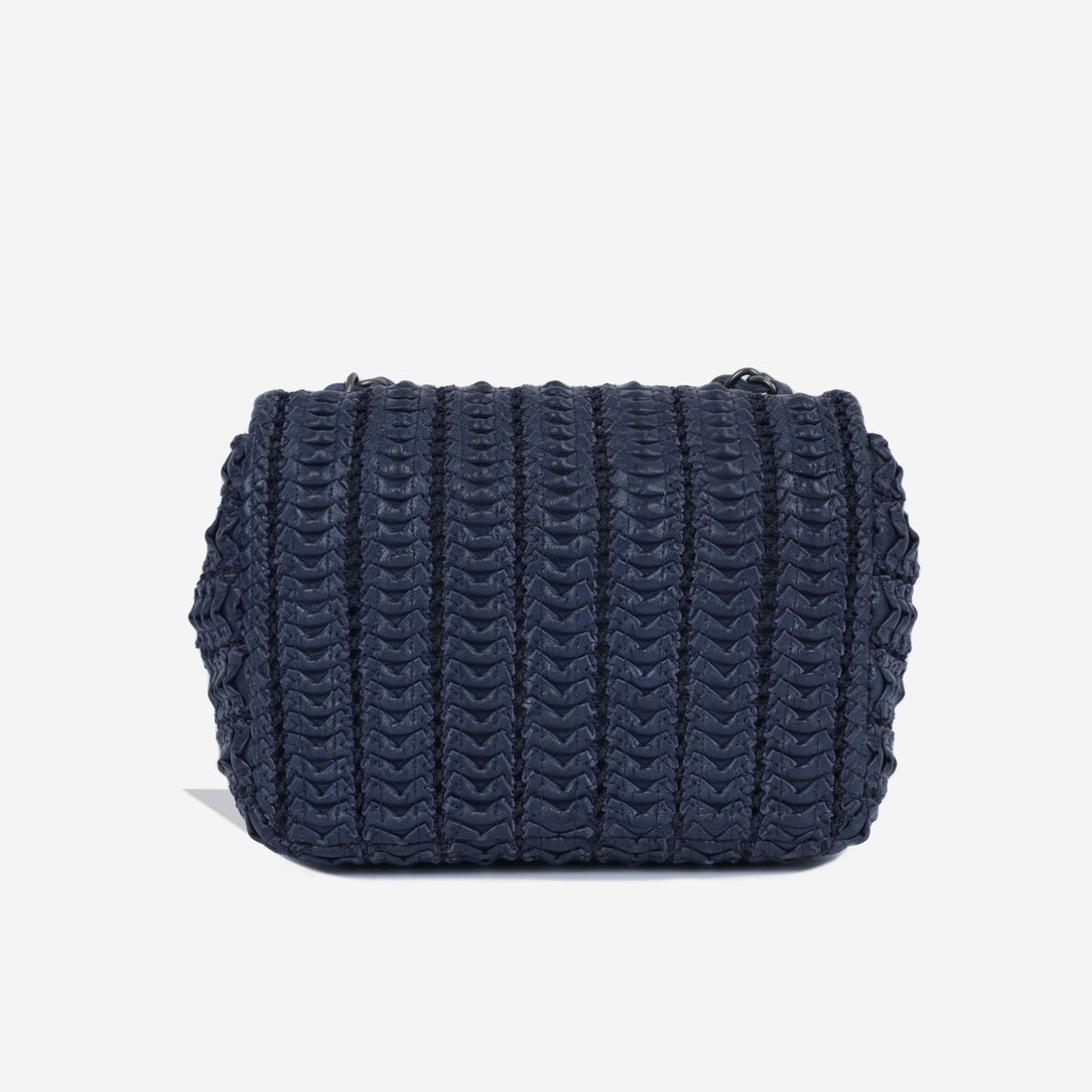 Mini Crochet Lambskin Flap