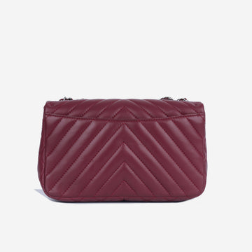 Chevron Statement Flap Bag