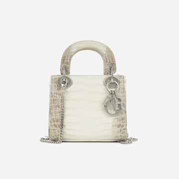 Mini Lady Dior - Himalaya Crocodile Niloticus