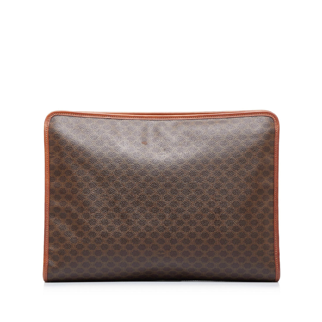 Celine Clutch Brown Macadam Canvas