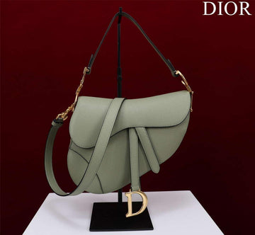 Makersluxe - Saddle Bag With Strap Green Grained Calfskin