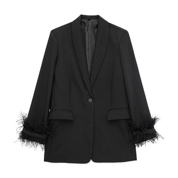 Cora Feather Blazer