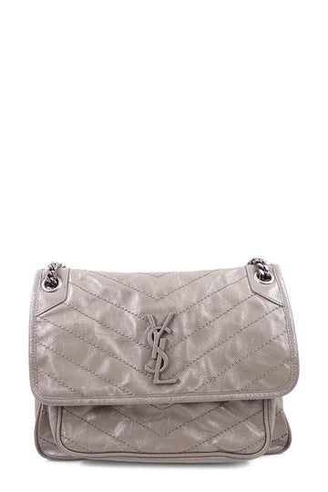 Medium Niki with Silver Hardware Grey