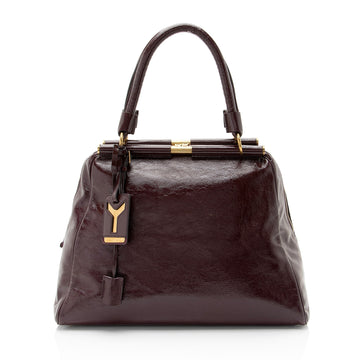 Saint Laurent Vintage Patent Leather Majorelle Tote (SHF-8MqroY)