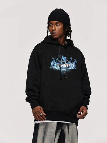 Fire Wave Graphic Hoodie