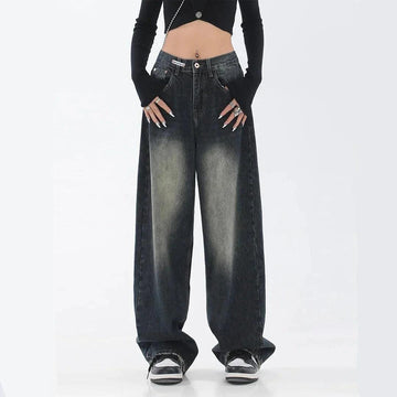 Vintage Washed High Waist Women's Jeans