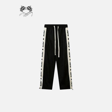 Side Striped High-waist Sweatpants