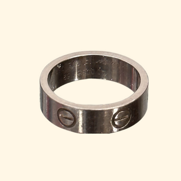 Cartier Love White Gold Ring K18