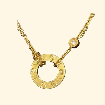 Cartier Diamond Yellow Gold 6.4g Necklace