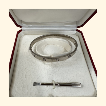 Cartier K18WG Love Bracelet