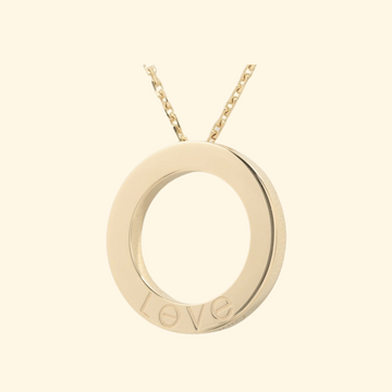 Cartier K18YG Love Circle Necklace 13.2g 43cm/16.8”