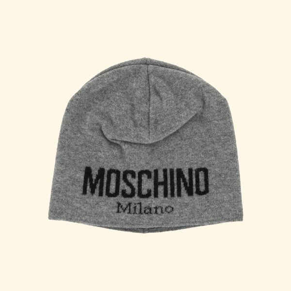 Moschino Embroidered Logo Wool Beanie, Brand New