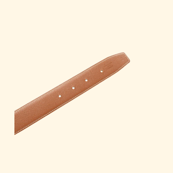 Hermès Constance H-Belt Gold Belt Courchevel Leather Light Brown