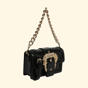 Versace Jeans Baroque Buckle Shoulder Bag