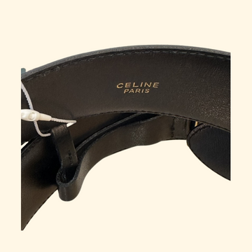 Celine Black Leather Belt