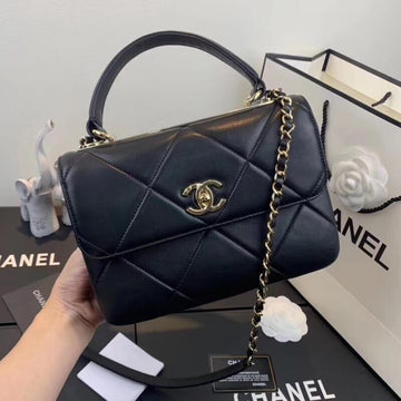 Makersluxe Small Flap Bag With Top Handle - 786