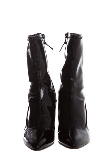 Stuart Weitzman Black Patent  Booties SZ 7