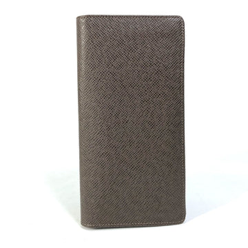 LOUIS VUITTON Long Wallet Purse M32578 Taiga Leather Brown Taiga Portefeuille Braza mens Used