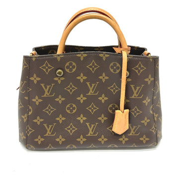 LOUIS VUITTON Handbag M41055 Monogram canvas Brown Monogram Montaigne BB Women Used