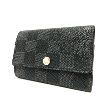 LOUIS VUITTON Key case Key holder  N62662 Damier Grafitto Canvas black Damier Grafitte Multicles6 mens Used