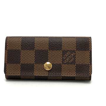 LOUIS VUITTON Key case Key holder  ‚m62631 Damier canvas Brown Multicles 4 Women Used