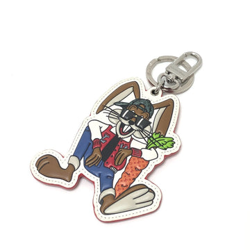 LOUIS VUITTON Bag charm M00963 leather Multicolor x red Portocle LV Rabbit Women Used