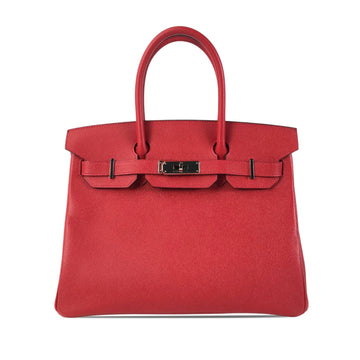 Hermès Birkin Retourne 30 Red Epsom Palladium