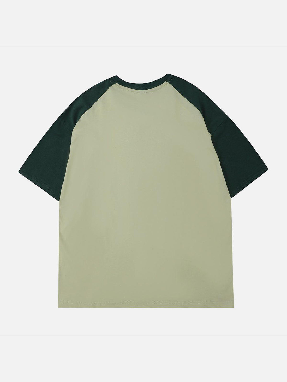 Sneakerland™ - Love Heart Print Patchwork Tee