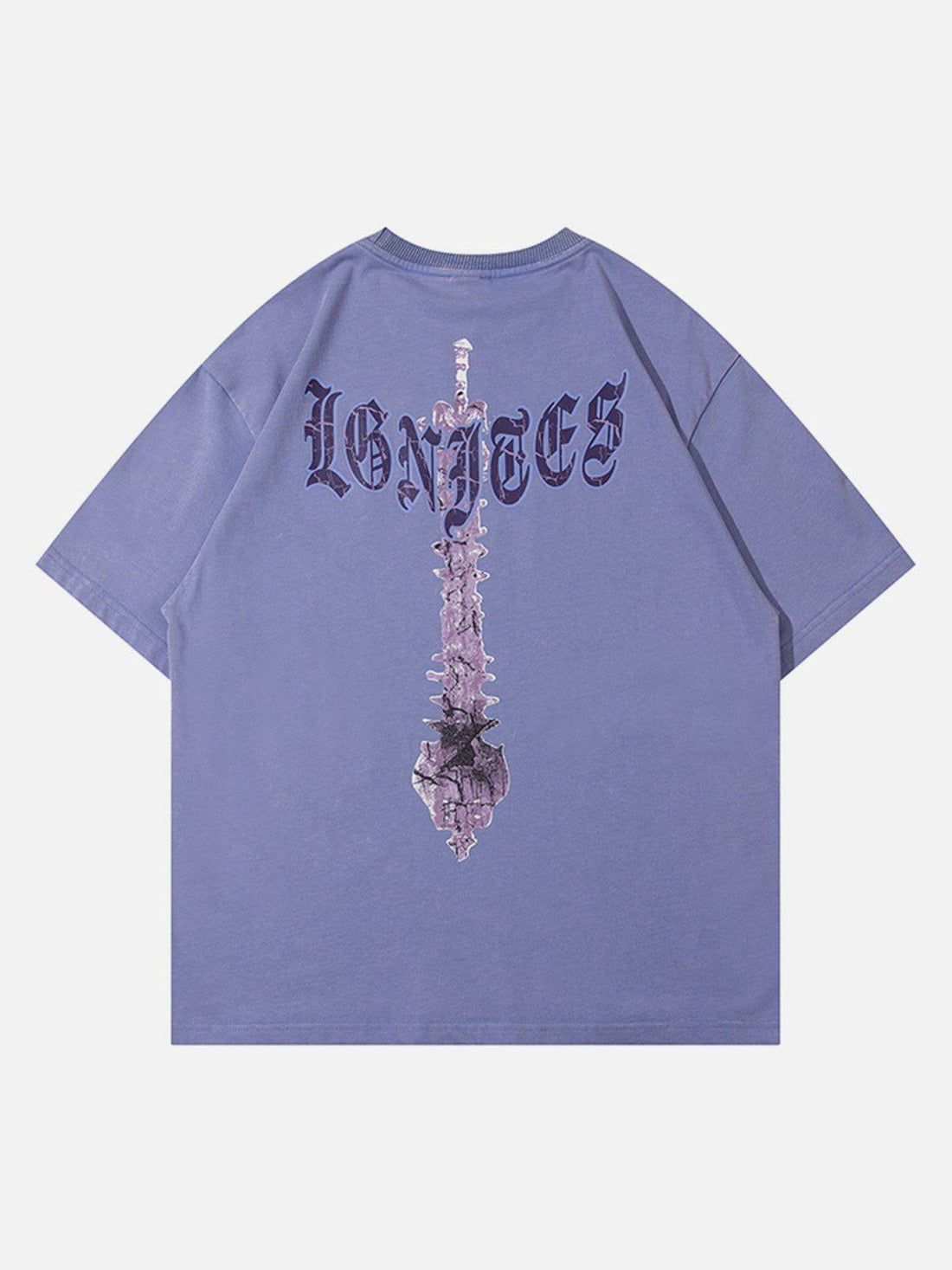 Sneakerland™ - Skeleton Elements Print Washed Tee