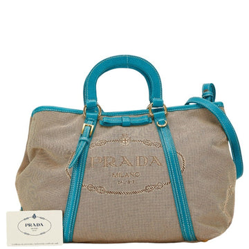 Canvas Handbag with Guarantee Card and Shoulder Strap