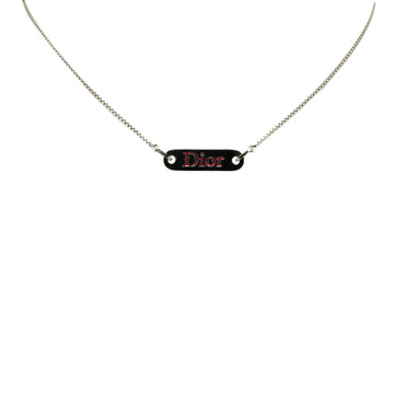Metal Pendant Necklace with Scratch Detailing