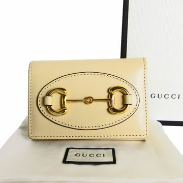 Luxury Leather Wallet with Horsebit Detail