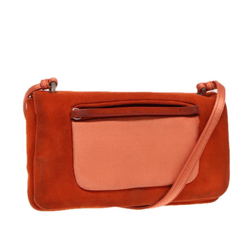 Suede Shoulder Bag with Metal Accents