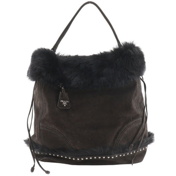 Faux Fur Tote Bag with Dust Bag and Guarantee Card