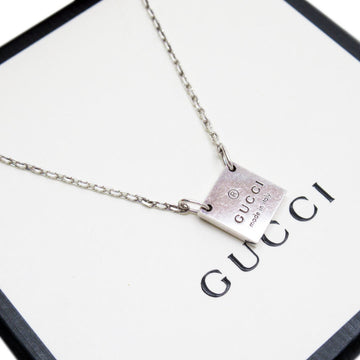 Silver Pendant Necklace with Box and Dust Bag