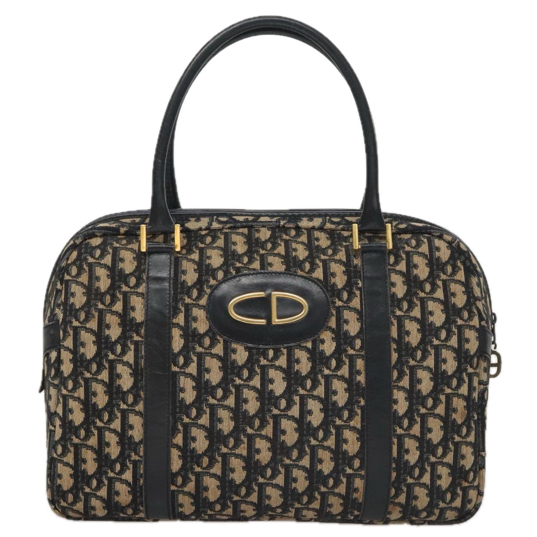 Canvas Tote Bag with Handle Drop and Metal Fittings