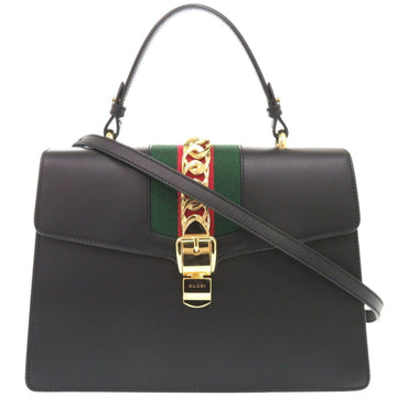 Sylvie Leather Handbag with Dust Bag