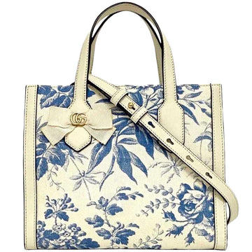 GG Ribbon Canvas Shoulder Bag