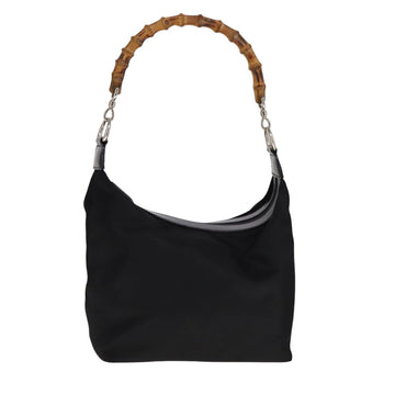 Bamboo Synthetic Shoulder Bag with Strap