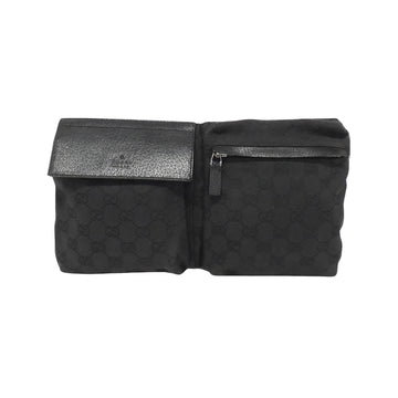 Canvas Shoulder Bag with Discolored Metal Fittings